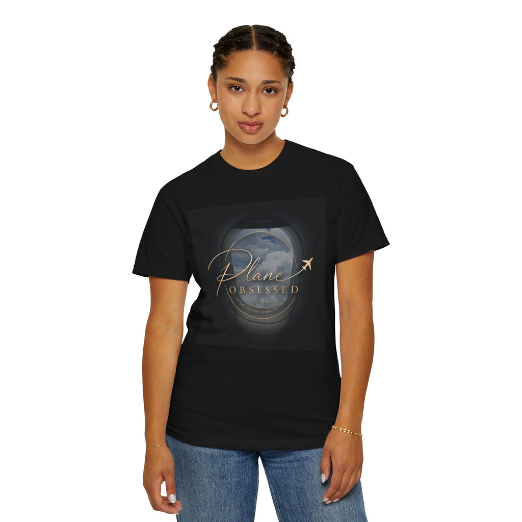 Plane Obsessed — Travel Lover Tee with Airplane Window Design