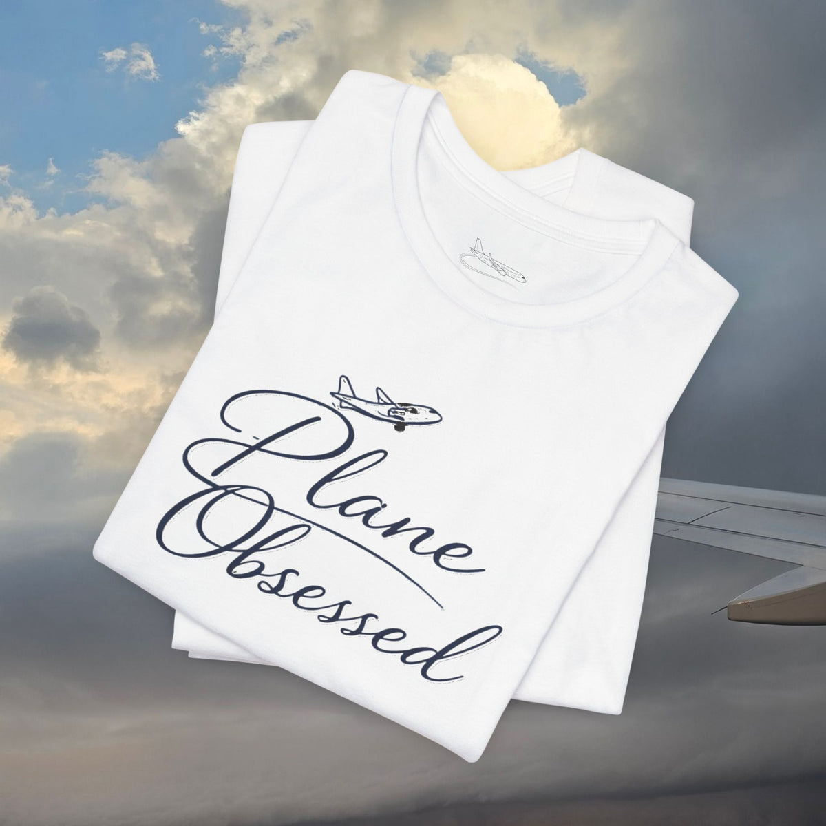 Plane Obsessed Tee — Flight Mode Graphic T‑Shirt for Aviation Lovers
