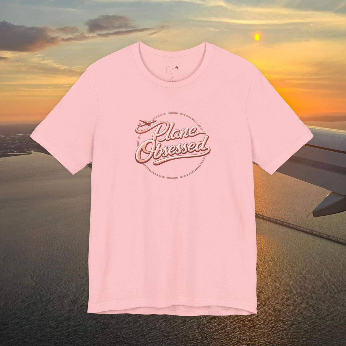 Plane Obsessed Tee — Flight Mode Graphic T‑Shirt for Aviation Lovers