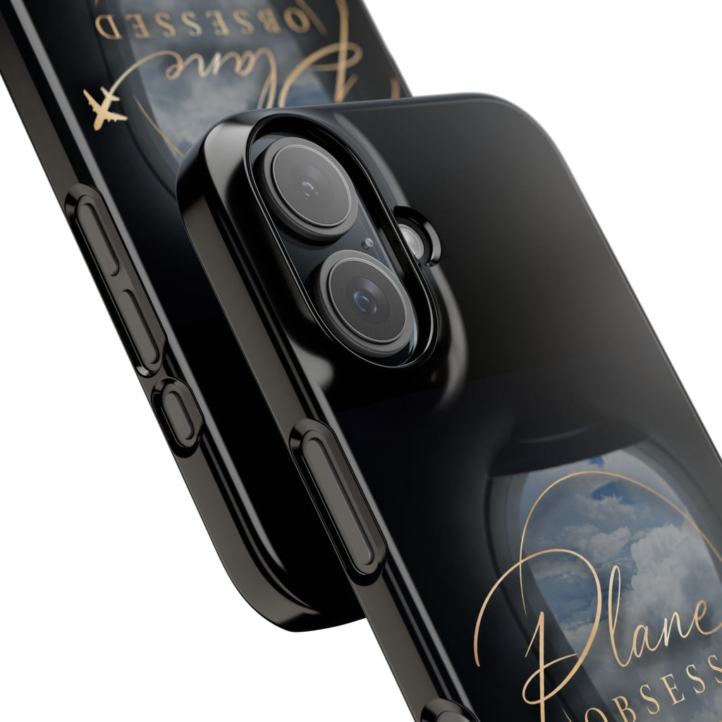 Plane Obsessed Slim Phone Case — Travel Airplane Window Design