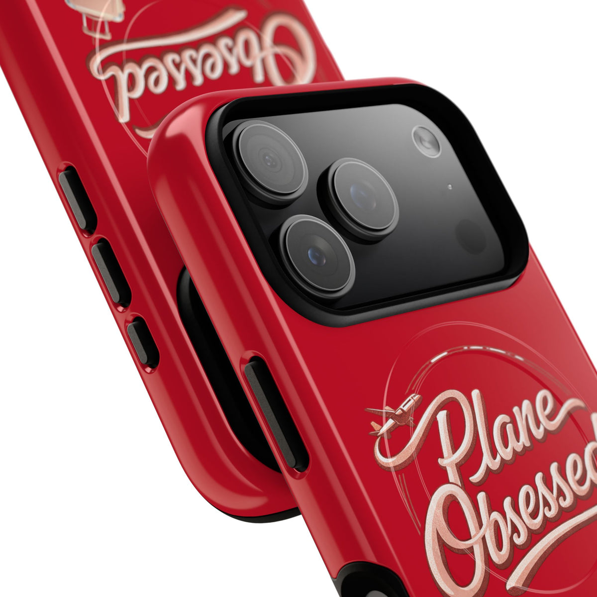 Plane Obsessed Magnetic Phone Case — Tough Protective Travel Case with Luggage Design