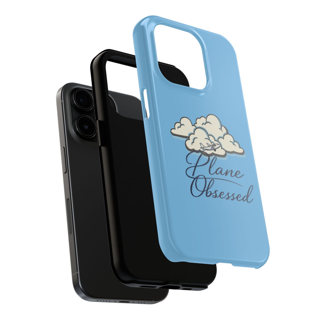Phone Case — "Plane Obsessed" Cloud Sky Tough Protective Case