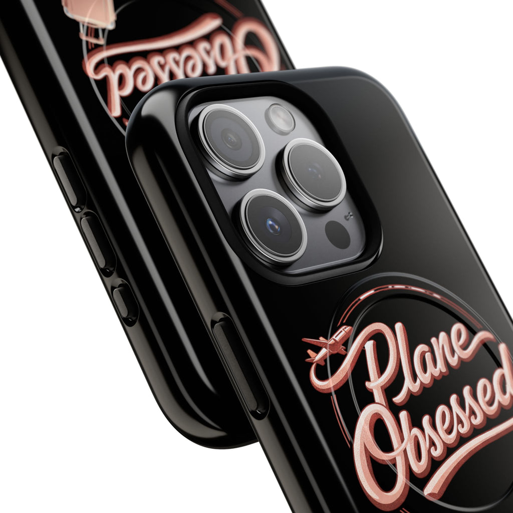 Plane Obsessed Magnetic Phone Case — Tough Protective Travel Case with Luggage Design