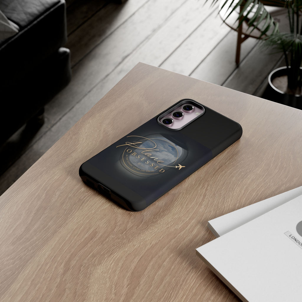 Plane Obsessed Phone Case — Protective Tough Case for Aviation Lovers