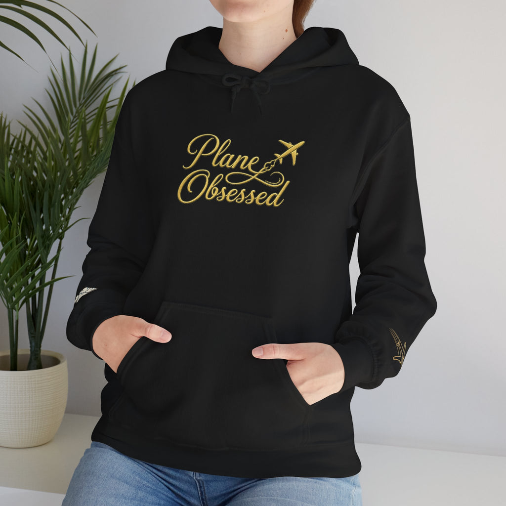 Planet Obsessed Hoodie — Retro Script Space Lover Pullover