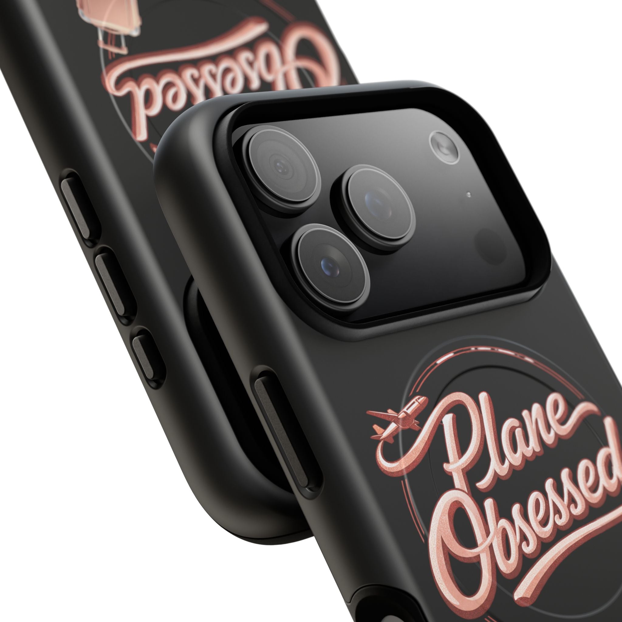 Plane Obsessed Magnetic Phone Case — Tough Protective Travel Case with Luggage Design