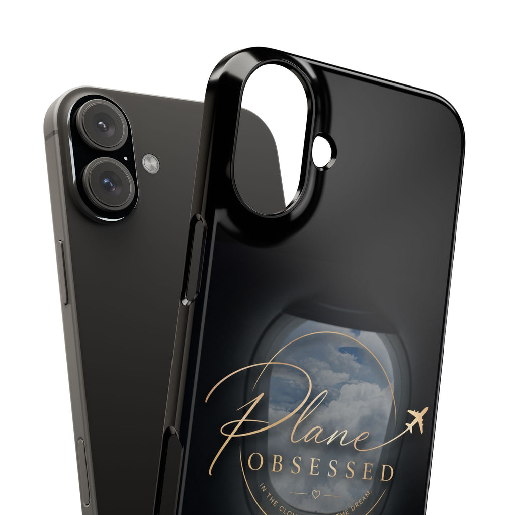 Plane Obsessed Slim Phone Case — Travel Airplane Window Design