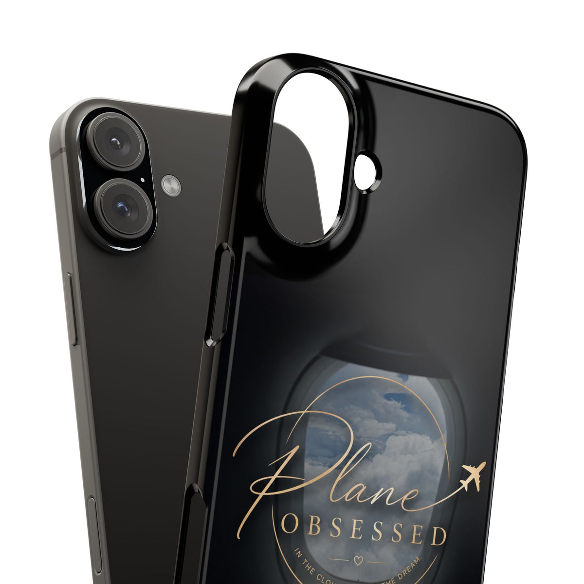 Plane Obsessed Slim Phone Case — Travel Airplane Window Design