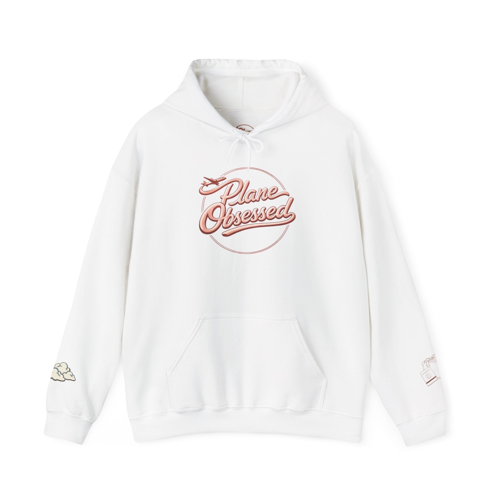 Planet Obsessed Hoodie — Retro Script Space Lover Pullover