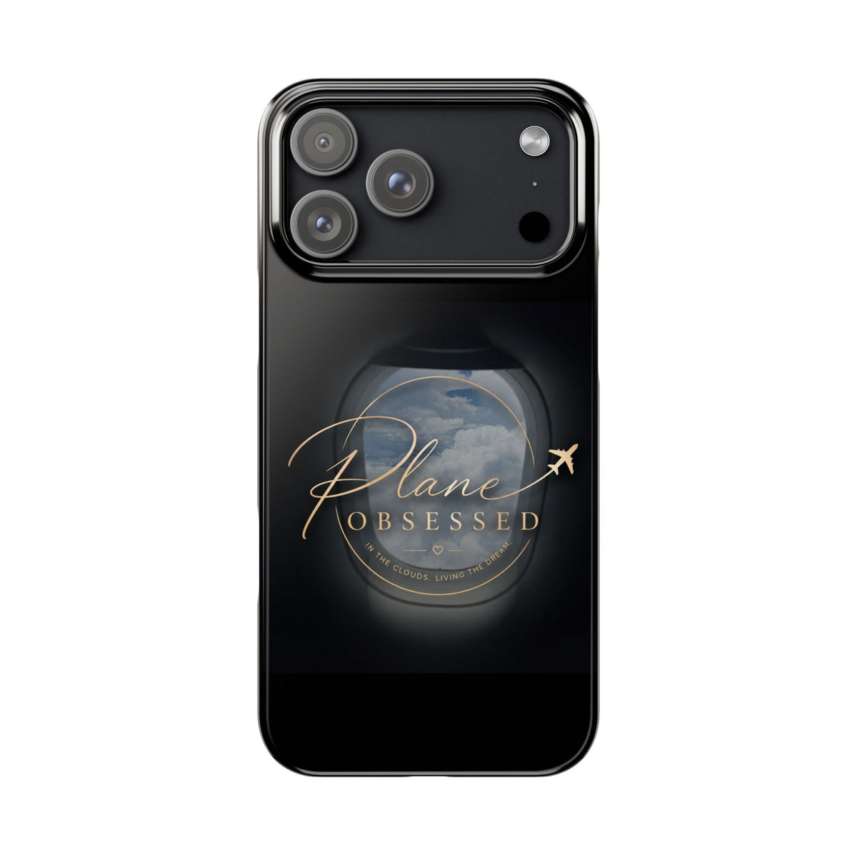 Plane Obsessed Slim Phone Case — Travel Airplane Window Design