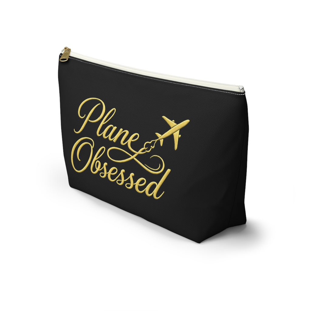 Plane Obsessed Travel Accessory Pouch — T-Bottom Toiletry & Makeup Bag