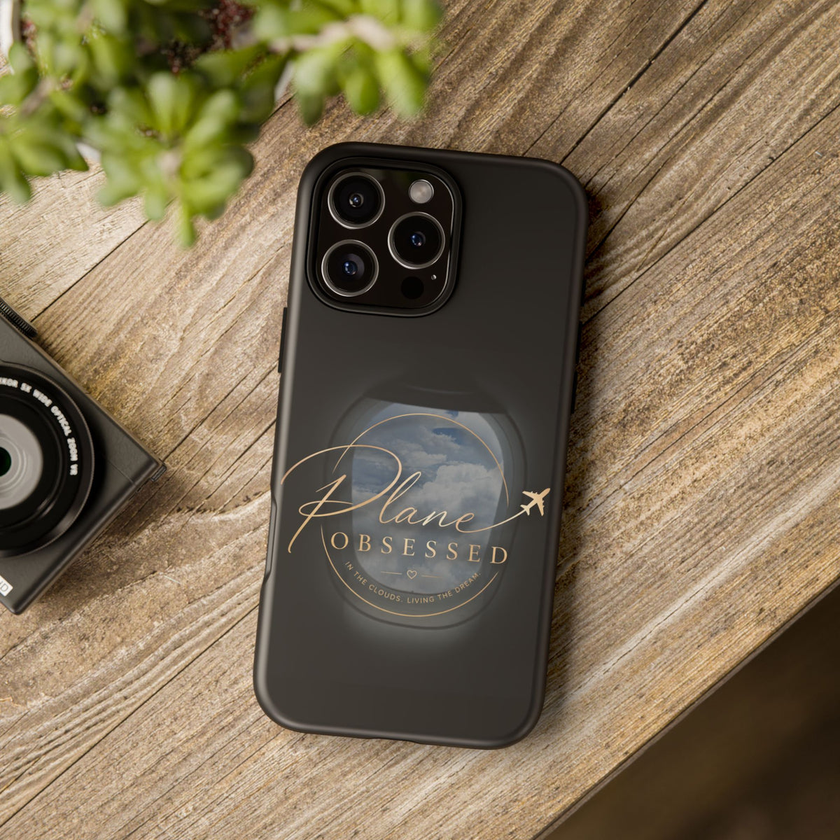 Plane Obsessed Phone Case — Protective Tough Case for Aviation Lovers