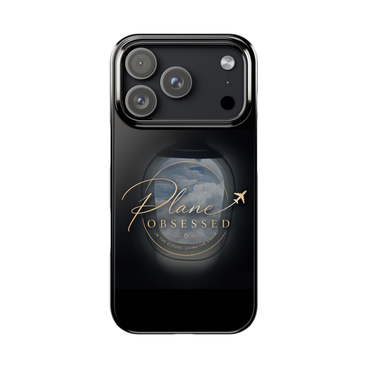 Plane Obsessed Slim Phone Case — Travel Airplane Window Design