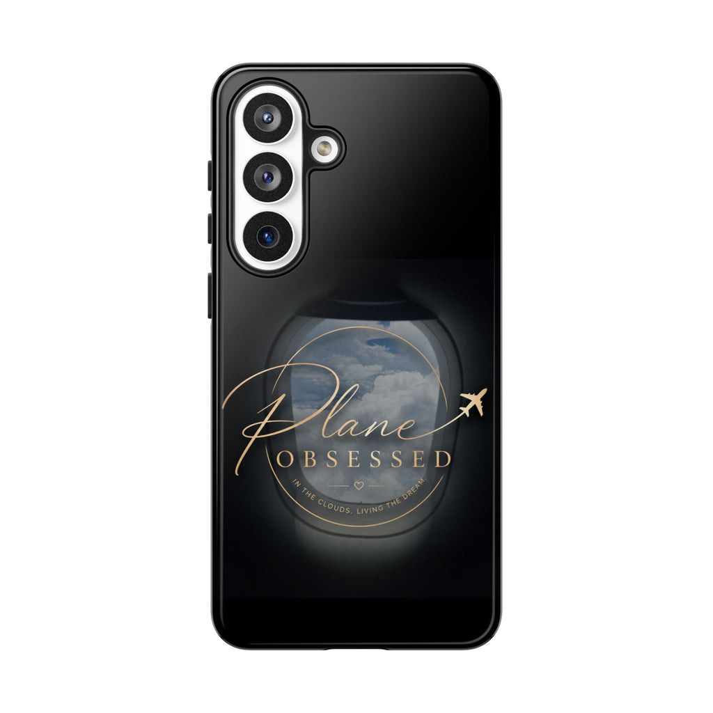 Plane Obsessed Phone Case — Protective Tough Case for Aviation Lovers