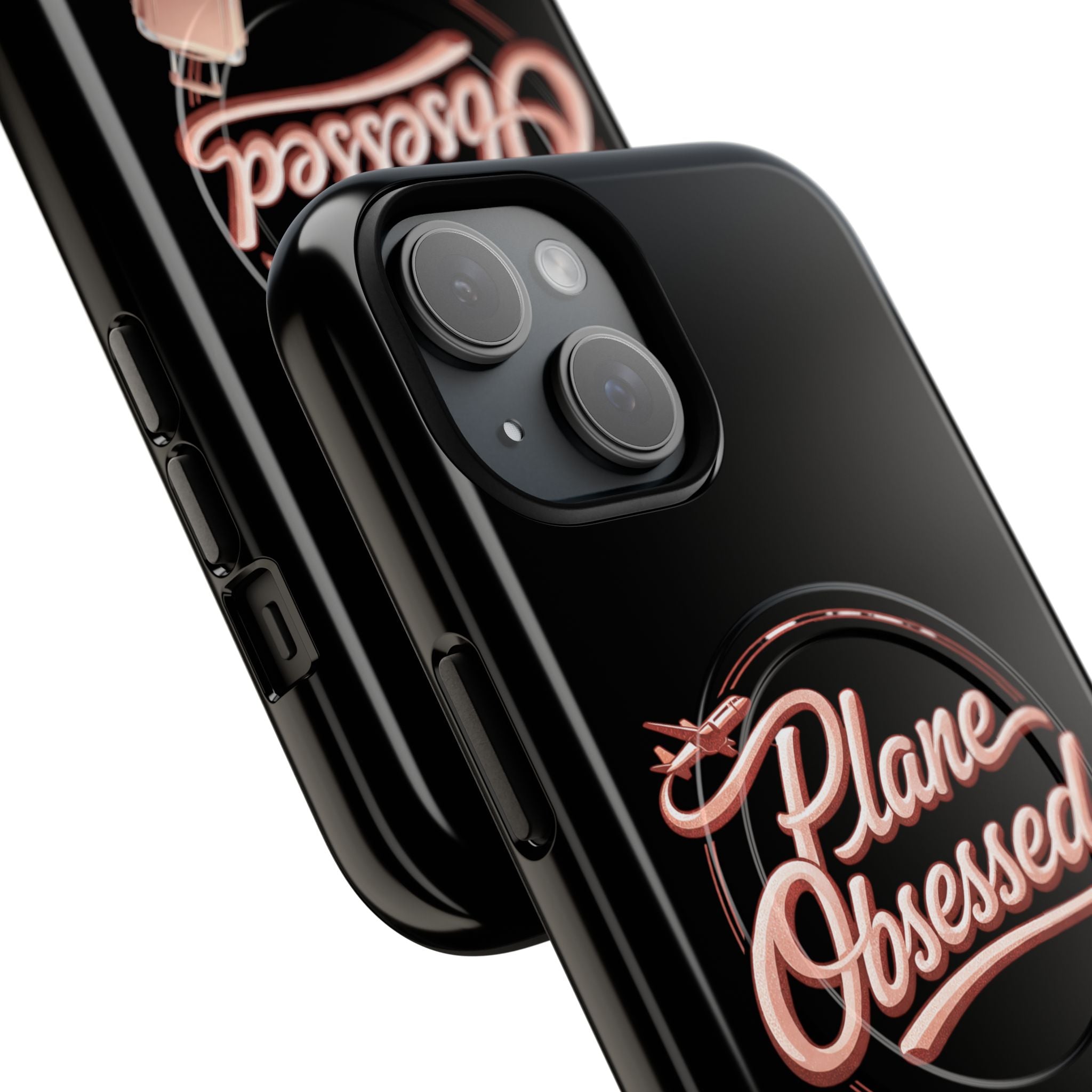 Plane Obsessed Magnetic Phone Case — Tough Protective Travel Case with Luggage Design