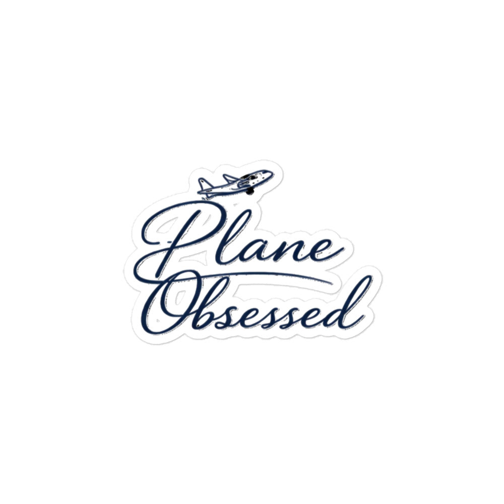 Plane Obsessed Sticker